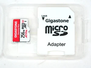 Gigastone 256GB Micro SD Card, Gaming Plus, Nintendo Switch SD card, UHS-I A1 U3 - Zdjęcie 1 z 5