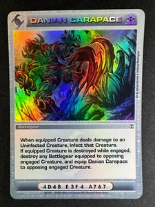 Chaotic Danian Carapace 56/100 ZOTH 1st Edition Super Rare Battlegear NM/LP - Picture 1 of 2