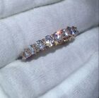 2Ct Lab Created Diamond Full Eternity Wedding Band Ring 14K Rose Gold Plated