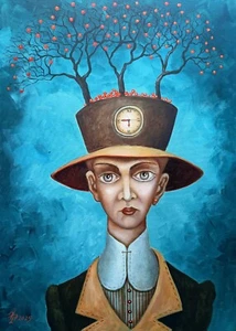 ORIGINAL Oil Painting canvas modern CONTEMPORARY ART surrealism BY Pronkin 2025 - Picture 1 of 8
