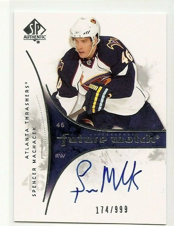 2009-10 SP AUTHENTIC #217 SPENCER MACHACEK FUTURE WATCH AUTO 174/999 ROOKIE CARD - Image 1 of 1