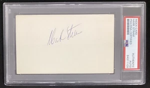 Hank Stram signierte Karteikarte Football Baltimore Colts HOF Autogramm PSA/DNA #2 - Bild 1 von 3