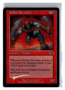 FOIL Keldon Berserker Prophecy Common – MTG Magic the Gathering Card - Picture 1 of 2