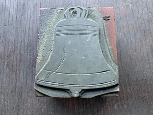 Antique letterpress PRINTERS BLOCK - Liberty Bell - Picture 1 of 6