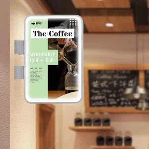 Letrero de proyección iluminado caja de luz publicitaria LED rectangular de doble cara - Imagen 1 de 24