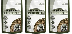 (3) PureBites Beef Liver Freeze Dried Dog Treats 4.2oz Bags. Total 12.6oz - Picture 1 of 1