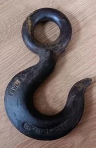 Large Crosby & Laughlin Vintage Cast Iron Industrial 10” Farm Hook  USA - Picture 1 of 6