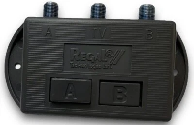 New Regal Technologies RABS-10 Switch FOR TV A / B Switch Coax CABLE ANTENNA - Image 1 of 4