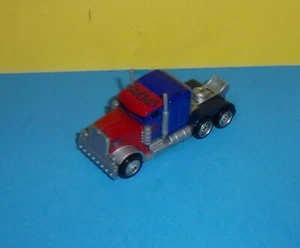 Hasbro Transformers Die-Cast Car Optimus Prime Peterbilt Truck 3 1/4" Long - Picture 1 of 3