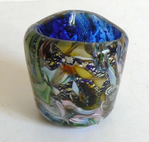 MURANO GLAS KLEINE VASE SCHALE DINO MARTENS " REST OF THE DAY " TUTTI FRUTTI - Bild 1 von 8
