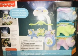 Fisher-Price Butterfly Dreams 3 in 1 Proiezione Mobile Culla Giocattolo. Venditore A+ - Foto 1 di 11