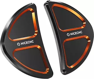 Orange Batwing Motorcycle Fairing Rearview Miirror Hole Inserts Harley Street Gl - Picture 1 of 9