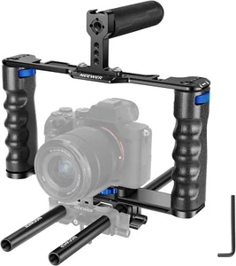 NEEWER Aluminum Alloy Camera Cage Filmmaking Rig with Top Handle for Sony - Picture 1 of 8
