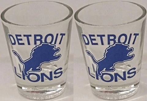 NFL Detroit Lions Shot Glass, NEW (Set of 2) Cover