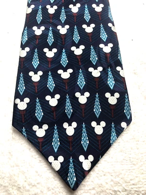 CORBATA DISNEY HOMBRE AZUL MARINO CON MICKEY MOUSE AZUL BORGOÑA 4 X 59 Foto 1 de 4