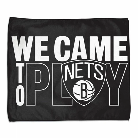 BROOKLYN NETS "WE CAME TO PLAY" 15"X18" RALLY TOWEL NBA LICENSED WINCRAFT Cover