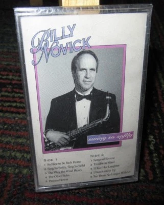 BILLY NOVICK: SWING SO SOFTLY MUSIC CASSETTE TAPE, 1993 DARING RECORDS, NEW  - Image 1 of 2
