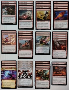 Deck Burn Pauper Mono Red Magic the Gathering MTG - Foto 1 di 1