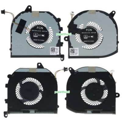 New Dell XPS 15 9570 7590 Precision 5530 CPU & GPU Cooling Fan 008YY9 + 0TK9J1 - Image 1 of 3