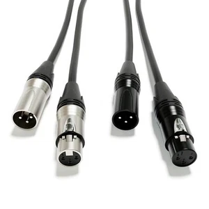 Micrófono de extensión XLR blindado de 3 pines micrófono cable de audio interconexión - Imagen 1 de 16