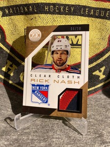 2013-14 Totally Certified Clear Cloth Jerseys Gold - 6/10 Rick Nash #CL-RN Patch