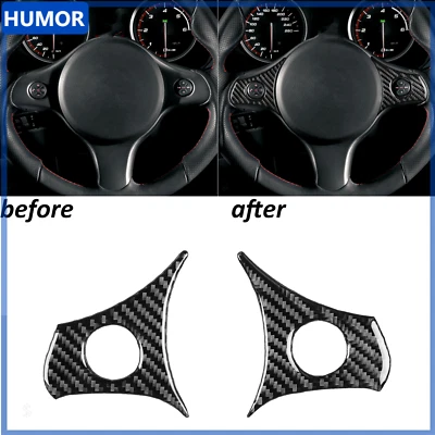 Borde de panel de botones de volante de fibra de carbono real para Alfa Romeo 159 2004-2011 Foto 1 de 4