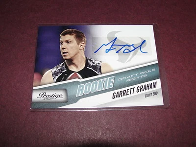 Garrett Graham 2010 PRESTIGE #243 RC Autograph  Houston Texans Wisconsin Badgers - Image 1 of 2