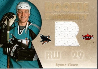2005-06 Ultra Rookie Uniformity Jerseys #RURC Ryane Clowe Jersey - HKY - Image 1 of 2