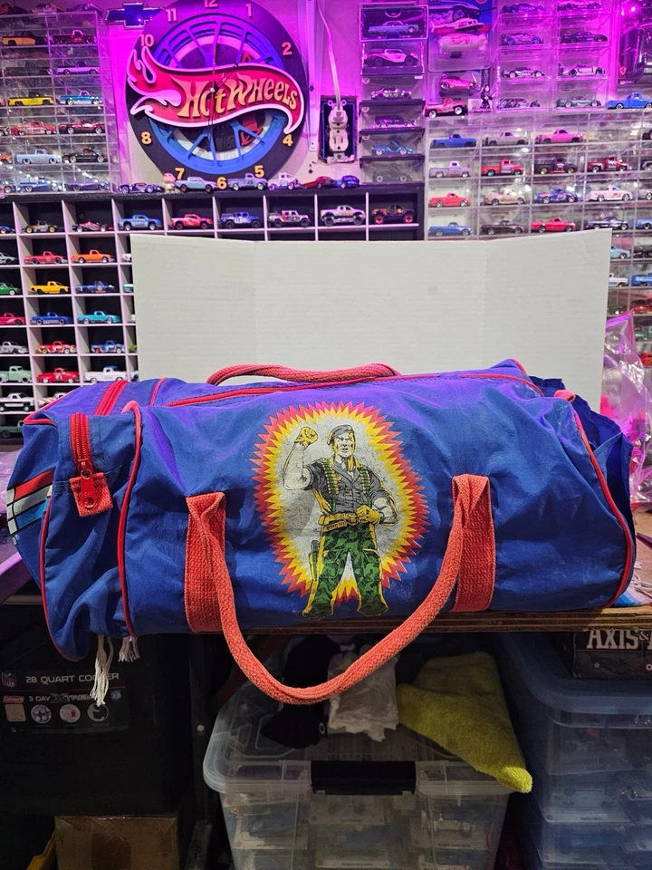 Bolso de Lona Deportivo Gi Joe FLINT 1984 RARO De Colección Ero Suprise! Hasbro Foto 1 de 4