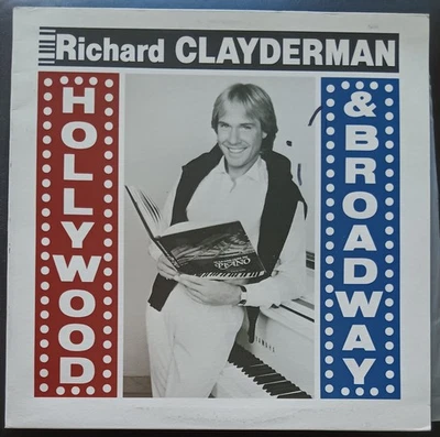 Richard Clayderman ‎– Hollywood & Broadway - 1986 LP record near mint, cover VG+ - Image 1 of 4