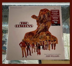 The Cowboys OST By John William 2xLP On Gold Colored Vinyl Outlaw Country Score - Picture 1 of 4