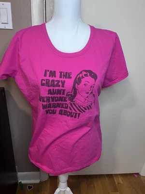 Camiseta Y2K Vintage Tía Loca Camiseta Y2K Vintage Camiseta Gráfica Divertido Regalo Foto 1 de 3