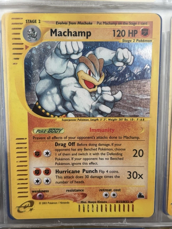Machamp Pokemon Skyridge Eng H15/H32 Holo - Immagine 1 di 1