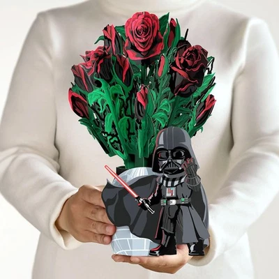 Everyday Pop-Up Star Wars Flower Bouquet for Her and Him - Darth Vader Flower... - Image 1 of 4
