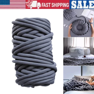 Grueso Grueso Hilo de Chenilla Súper Suave Hágalo Usted Mismo Manta Brazo Voluminoso Tejer Hilo de Lana Foto 1 de 4