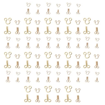  80 Pairs Unsichtbare Metallschnalle Haken Und Ösen Zum Annähen Kleidungshaken - Bild 1 von 4