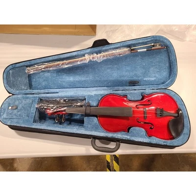 Electric Violin 4/4 Full Size Violin 4 String Maple Spruce with Parts and Case - Image 1 of 4