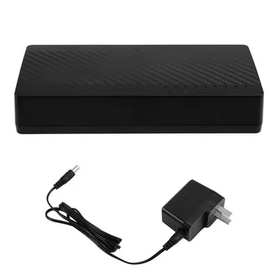  Switcher WiFi desktop Gigabit Ethernet 8 porte 10x velocità hub RJ45 B8T16852 - Immagine 1 di 4