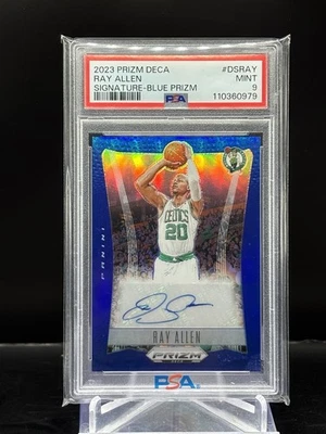 2023-24 Panini Prizm Deca Ray Allen Auto Blue 18/35 - Image 1 of 2
