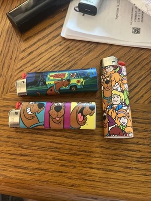 3 Scooby Doo Mystery Machine The Gang Scary Guys Classic Images Lighters Custom - Image 1 of 4