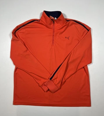 Puma Pullover Mens Large Quarter Zip DRY CELL Athletic Golf Jacket Lightweight - Image 1 of 4