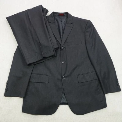 Linea Uomo Suit Mens 42 Short Jacket 36 Waist Pants Wool Classic Fit 2 Piece - Image 1 of 4