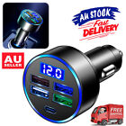 Type C Pd Led Digital Display Fast Charging Car Charger Phone Charger Socket Zo
