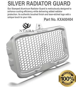 Aluminum Silver Radiator Guard Fit For Royal Enfield 450 Himalayan - KXA00404 - Picture 1 of 3