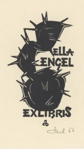 Ex Libris Dolaotwsky Zbigniew Schrift 1966 - Imagen 1 de 3