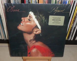 OLIVIA NEWTOHN-JOHN PHYSICAL URBAN AQUA LP & POSTER MAKE A MOVE ON ME LANDSLIDE - Picture 1 of 9