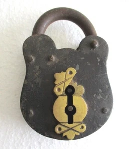 Trick Padlock secret key hole , hidden . - Picture 1 of 10
