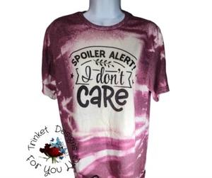 Handmade Bleach Sublimation Graphic Design T-shirts Short Sleeve Adult Humor - Picture 1 of 4