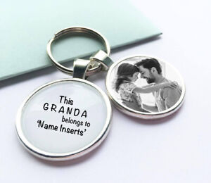 Personalised Gifts For Granda, Father's Day  'This Granda (PHOTO) KEYCHAIN