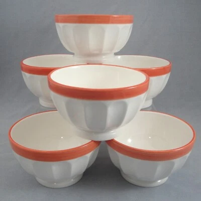 CIC лосось апельсин ободок суп салат мороженое чаши сертифицированный международный набор 6 шт. - Изображение 1 из 4